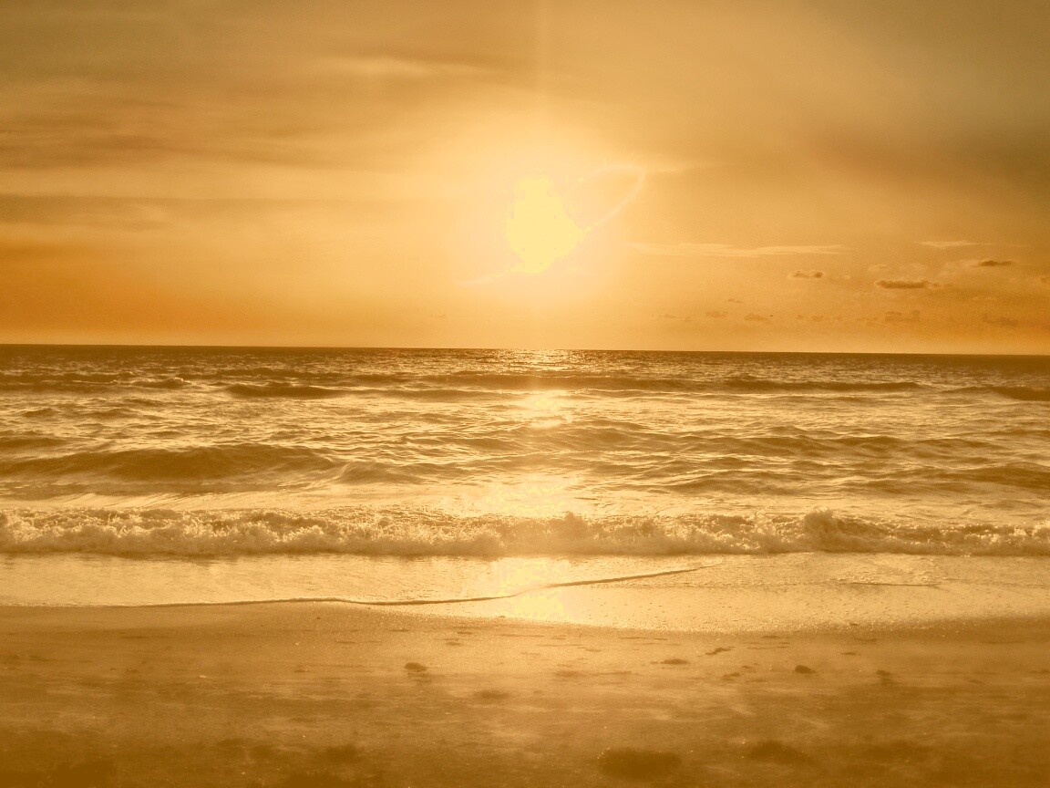 Морской закат обои