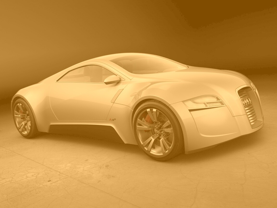 Серебристый концепт ауди обои