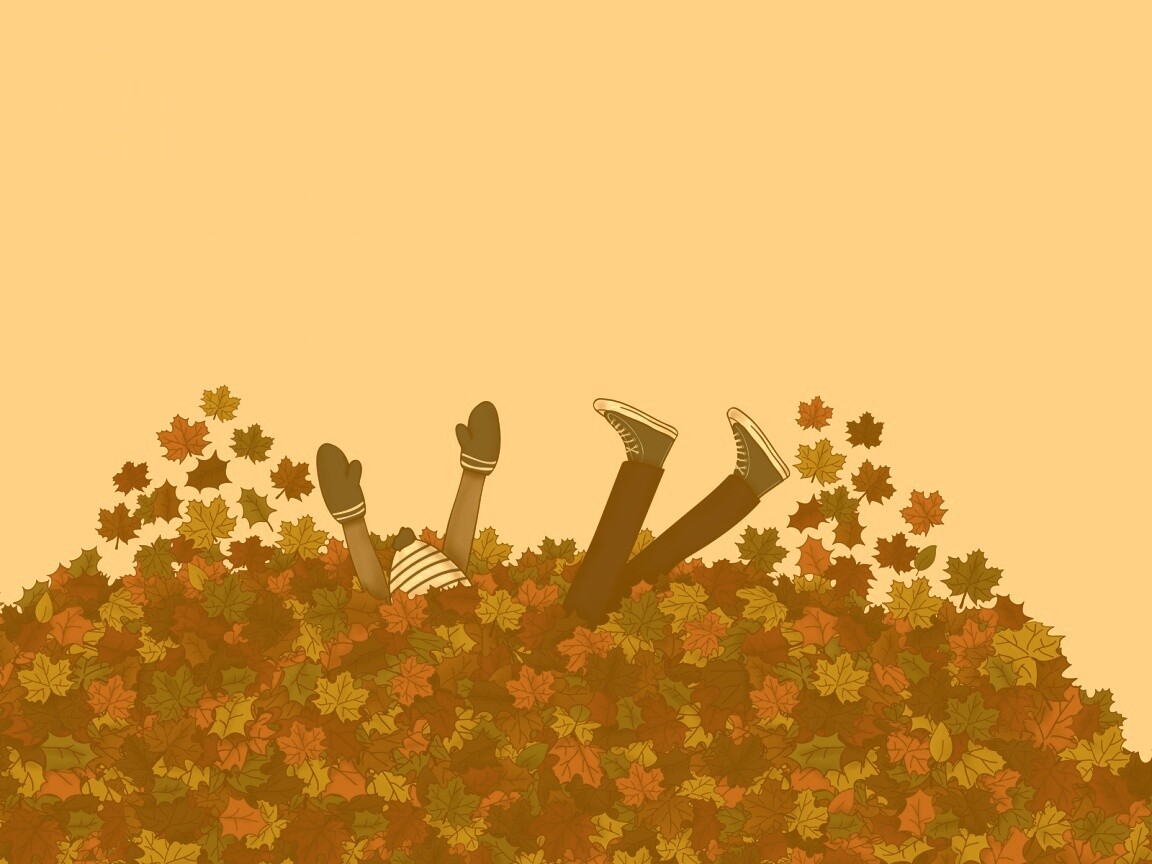 Опавшие листья обои