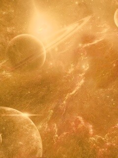 Красные оттенки космоса обои