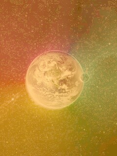 Земля в радужном ореоле обои