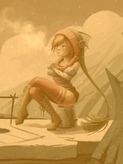 Тяготы зимней рыбалки обои