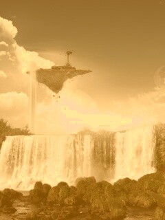 Ферма на летающем острове обои