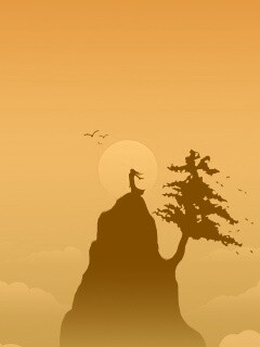 Одна на вершине обои