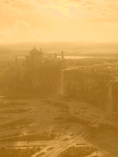 Космопорт в джунглях обои