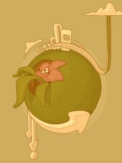 Зелёная планета обои