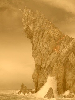 Бой на скале обои