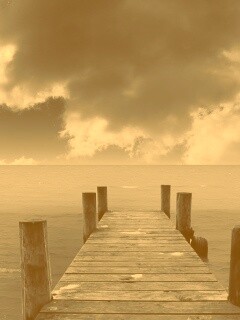 Деревянный причал обои