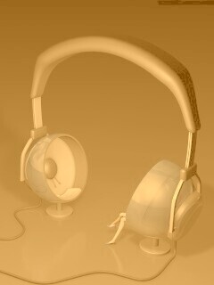 Девушка в наушниках обои