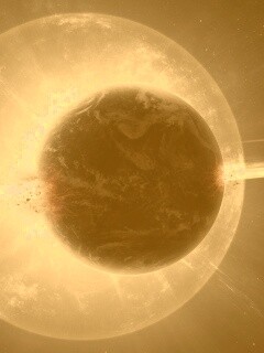 Взрыв планеты обои