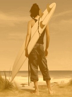 В ожидании волны обои