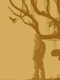 Человек в защитном костюме обои