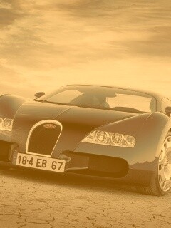 Бугатти в пустыне обои