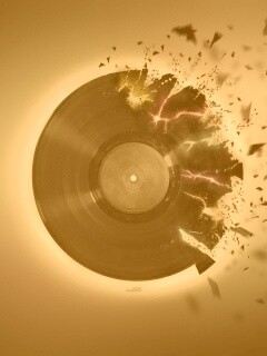 Разрывающийся винил обои