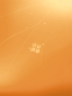 Оранжевый логотип Windows обои