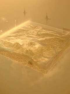 Плоский мир из Homeworld обои