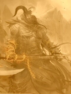 Демон с топором обои