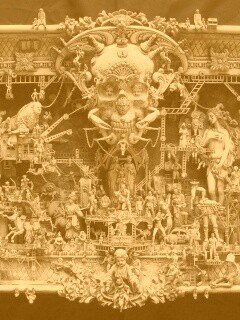 Адская скульптура обои