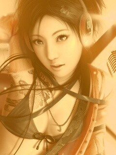 Поющая японка обои