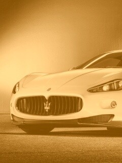 Белый Мазерати обои