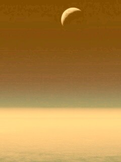 Луна над горизонтом обои