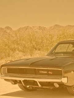 Черный Додж обои