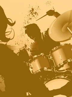 Барабанщик зажигает обои