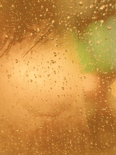 Огни за мокрым стеклом обои