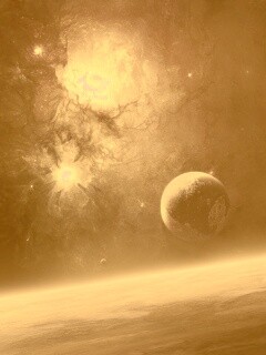 Черный космический туман обои