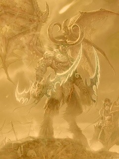 Иллидан с клинками обои