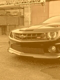 Черный шевроле камаро SS обои