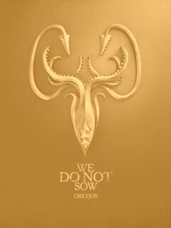 Металлический герб дома Грейджой обои