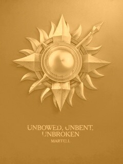 Металлический герб дома Мартелл обои