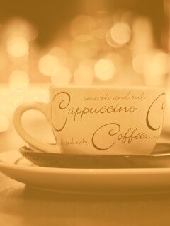 Чашечка капучино обои