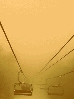 Канатная дорога в зиму обои