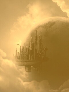 Небесный город обои