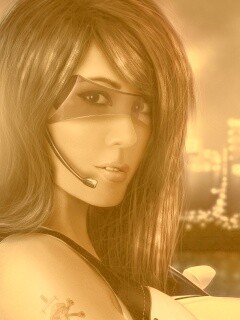 Девушка из будущего с пистолетом обои