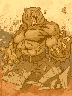 Русский патриотический медведь обои