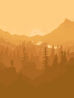 Красный Firewatch обои