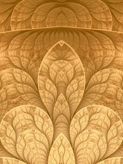 Фрактальные листья обои