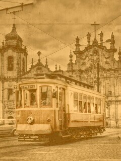 Старинный трамвай обои