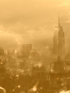 Город после ядерного взрыва обои