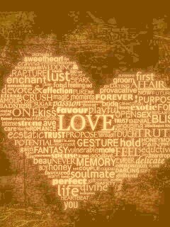 Слова любви обои