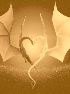 Влюбленные драконы обои