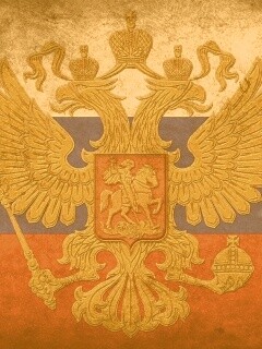 Флаг России в стиле гранж обои