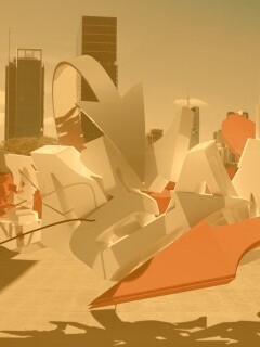 Трехмерное граффити обои