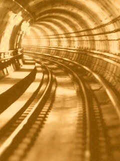 Тоннель метро обои