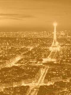 Ночной париж обои
