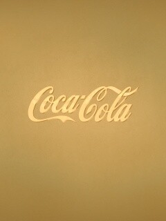 Синий логотип Coca-Cola обои