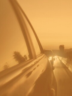 Вечерняя поездка обои